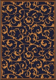 Joy Carpets Any Day Matinee Acanthus Navy